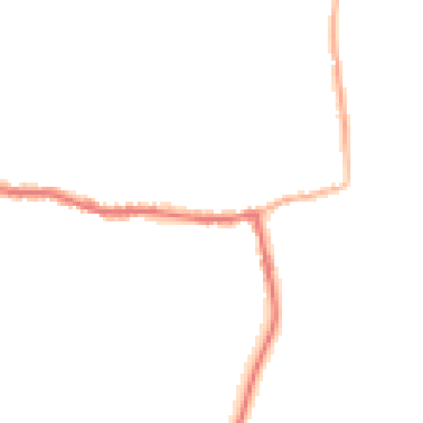 Night-time road noise heatmap for GU22 9JW