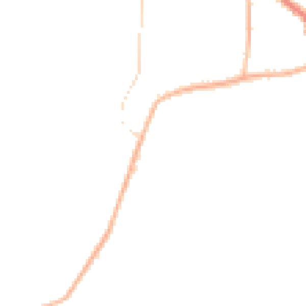 Night-time road noise heatmap for GU22 9LA