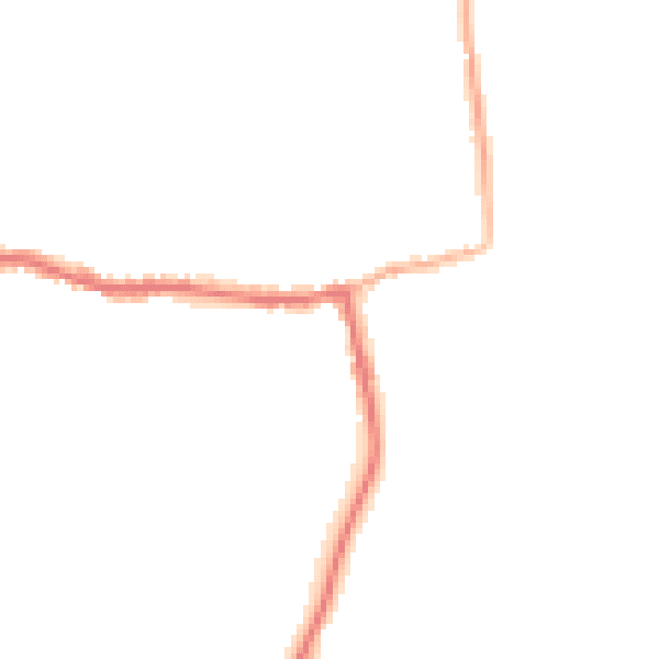 Night-time road noise heatmap for GU22 9LJ