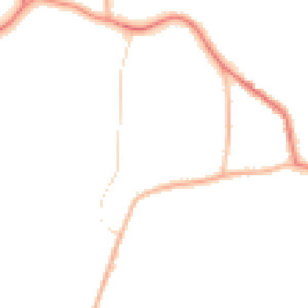 Night-time road noise heatmap for GU22 9NF