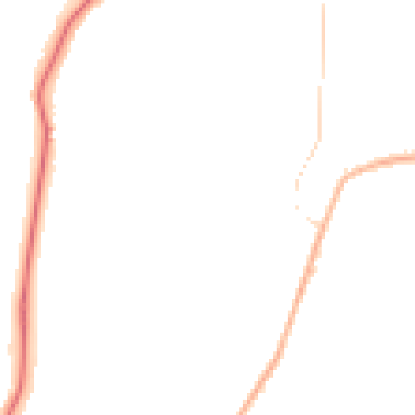 Night-time road noise heatmap for GU22 9PS
