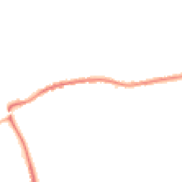 Night-time road noise heatmap for GU24 0AB