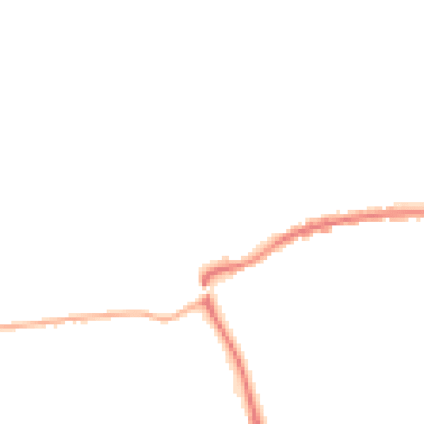 Night-time road noise heatmap for GU24 0AQ