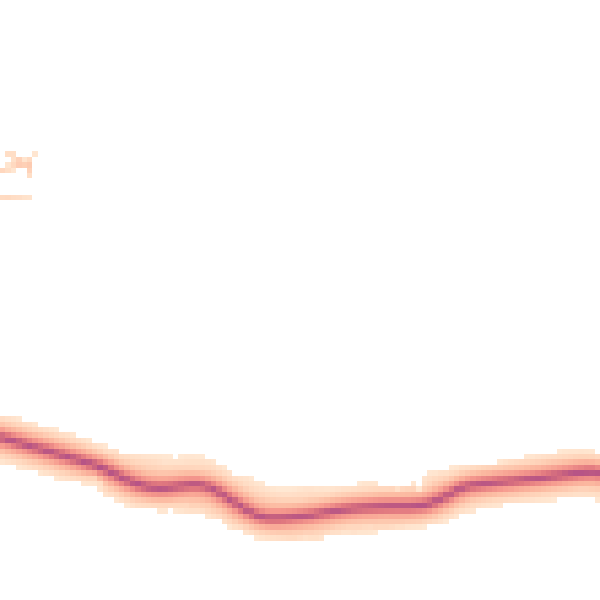 Daytime road noise heatmap for GU24 0BD