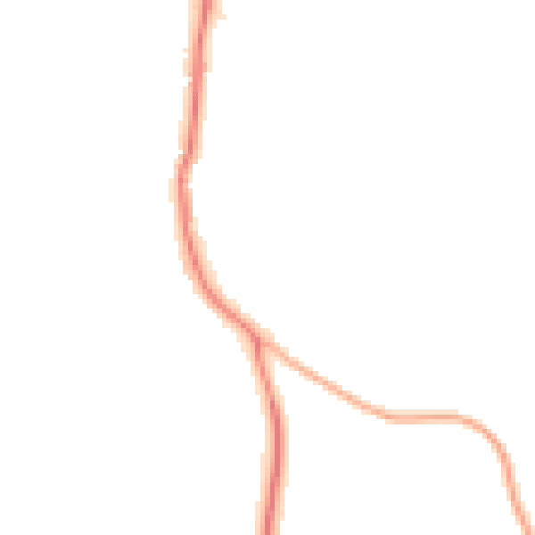 Night-time road noise heatmap for GU24 0BF