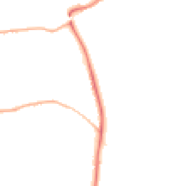 Night-time road noise heatmap for GU24 0JB
