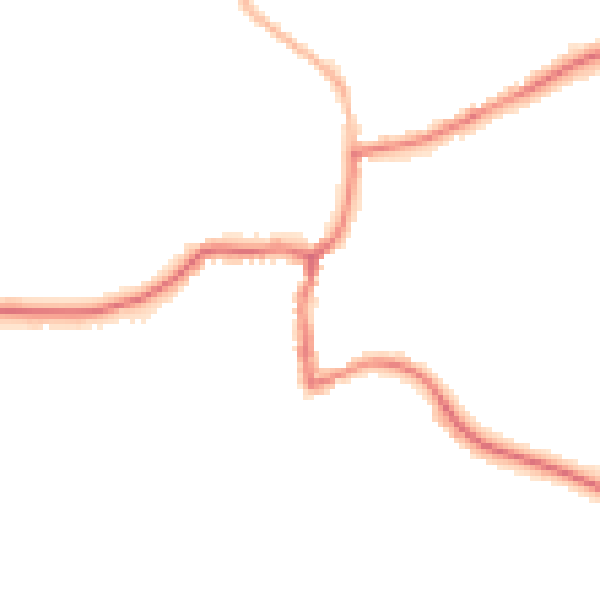 Night-time road noise heatmap for GU24 8AF