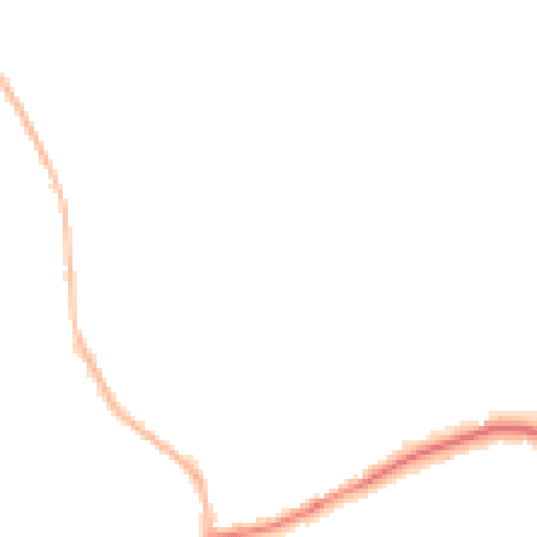 Night-time road noise heatmap for GU24 8BE