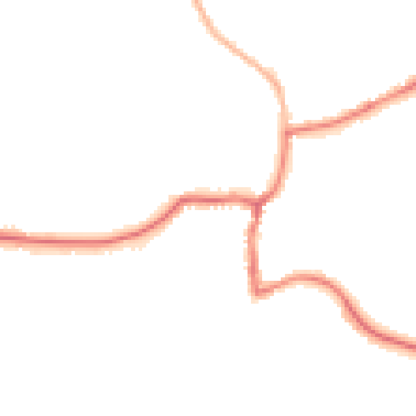 Night-time road noise heatmap for GU24 8BX