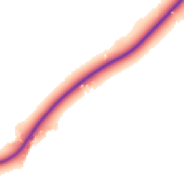 Daytime road noise heatmap for GU24 8JJ