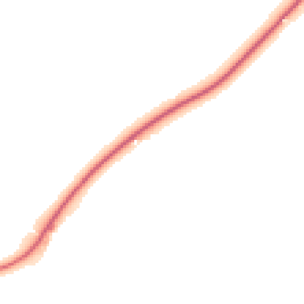 Night-time road noise heatmap for GU24 8JJ