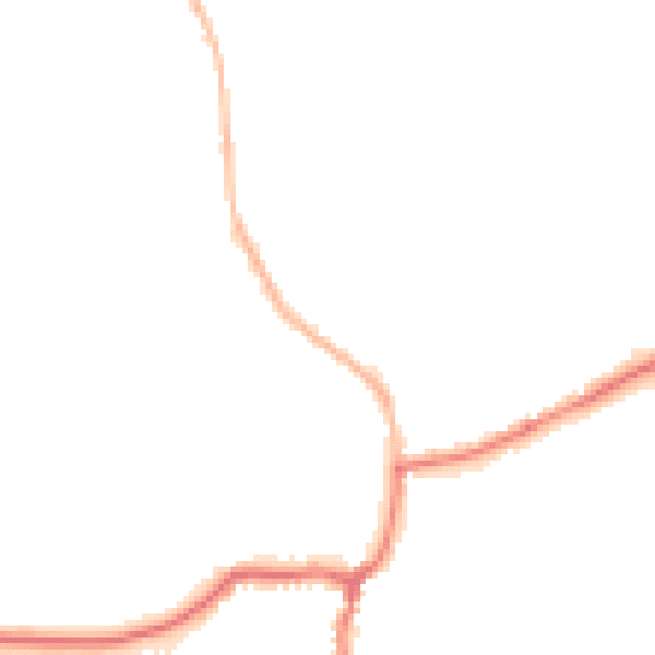 Night-time road noise heatmap for GU24 8LA