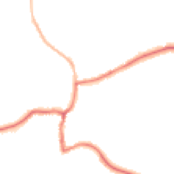 Night-time road noise heatmap for GU24 8NB