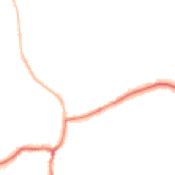 Night-time road noise heatmap for GU24 8NE