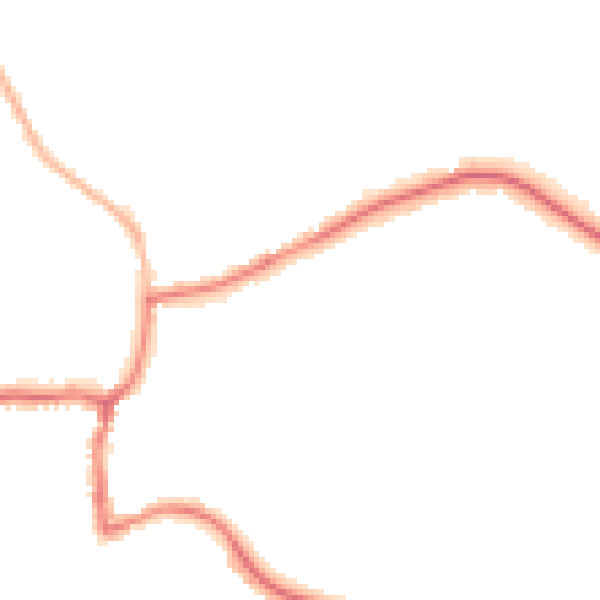 Night-time road noise heatmap for GU24 8PB