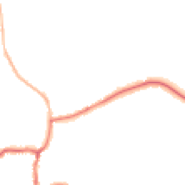 Night-time road noise heatmap for GU24 8PG