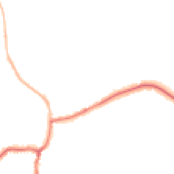 Night-time road noise heatmap for GU24 8PX