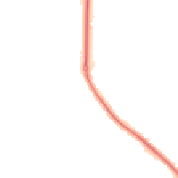 Night-time road noise heatmap for GU24 9DJ