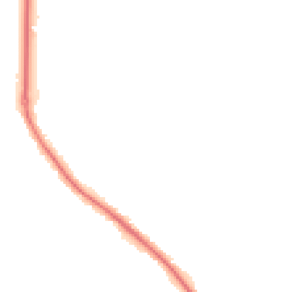 Night-time road noise heatmap for GU24 9EZ