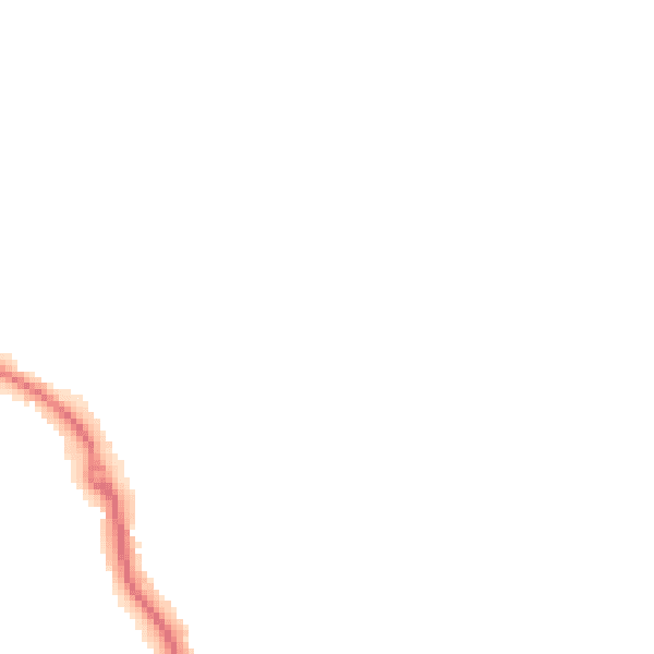 Night-time road noise heatmap for GU24 9GN