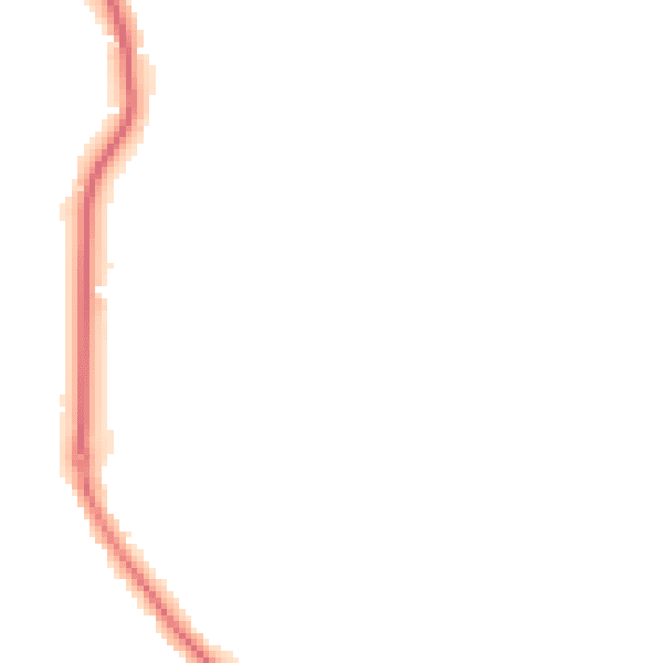 Night-time road noise heatmap for GU24 9SE