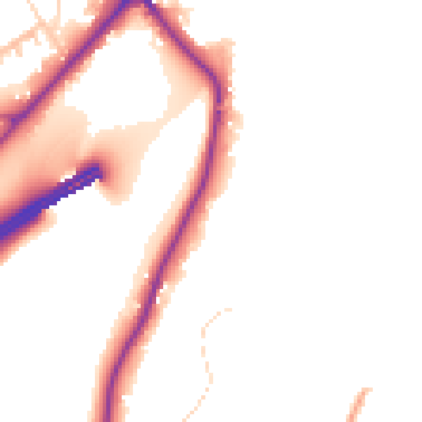 Daytime road noise heatmap for GU26 6AY