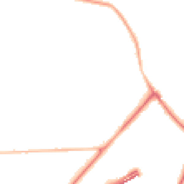 Night-time road noise heatmap for GU26 6SP