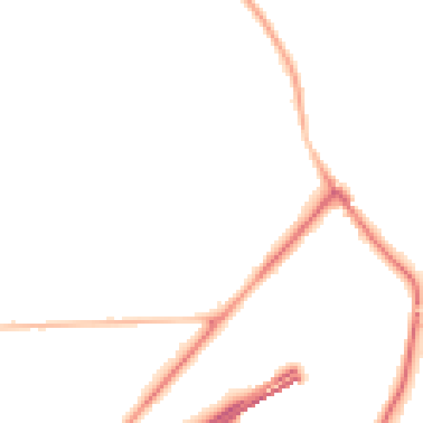 Night-time road noise heatmap for GU26 6ST
