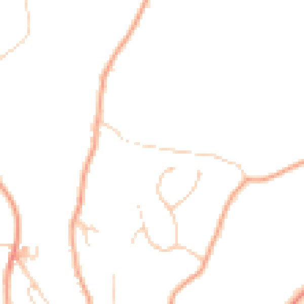 Daytime road noise heatmap for GU27 1AQ