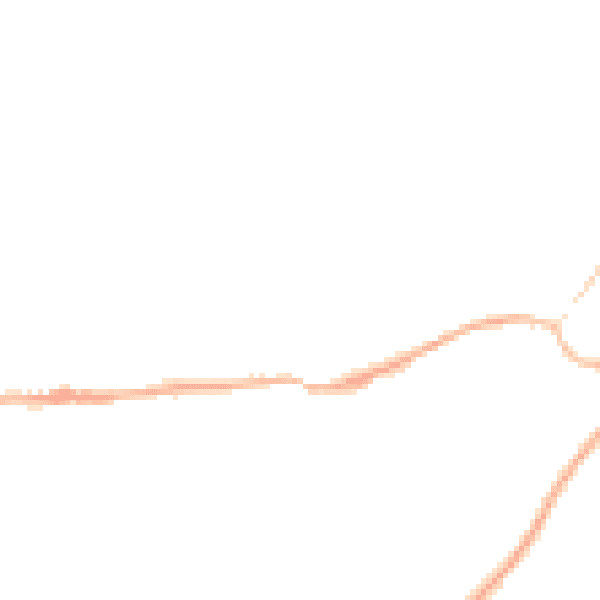 Night-time road noise heatmap for GU27 1BT