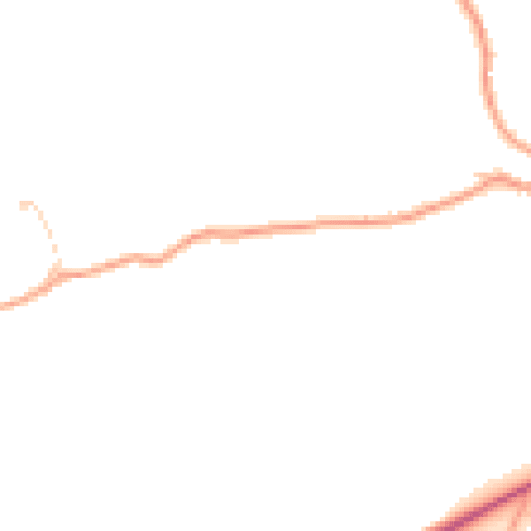 Daytime road noise heatmap for GU27 1QP