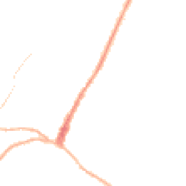 Night-time road noise heatmap for GU27 2LN
