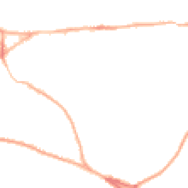 Night-time road noise heatmap for GU27 3FE