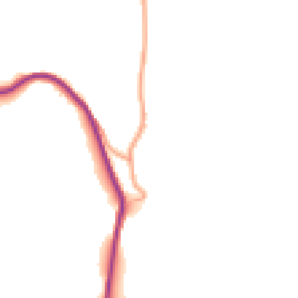 Daytime road noise heatmap for GU27 3HQ