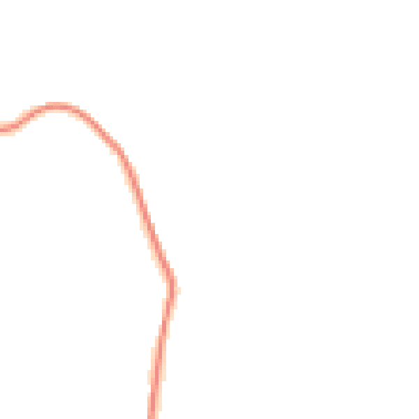Night-time road noise heatmap for GU27 3HQ