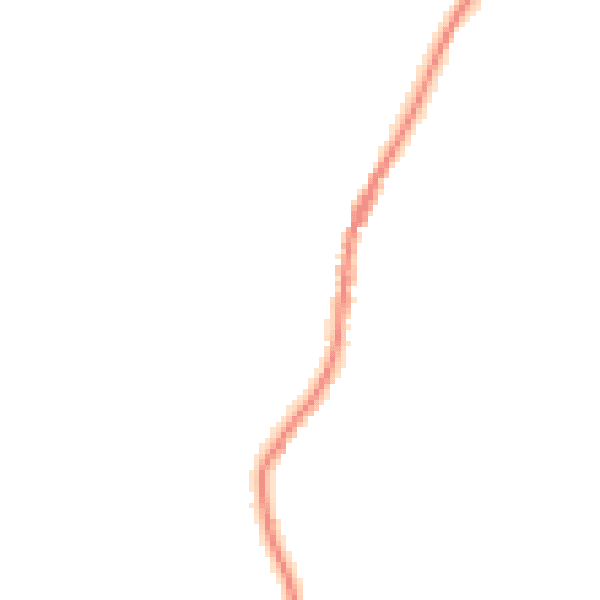 Night-time road noise heatmap for GU27 3JZ