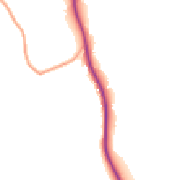 Daytime road noise heatmap for GU27 3LZ
