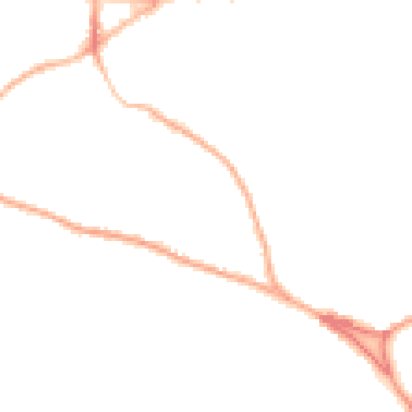 Night-time road noise heatmap for GU27 3SJ