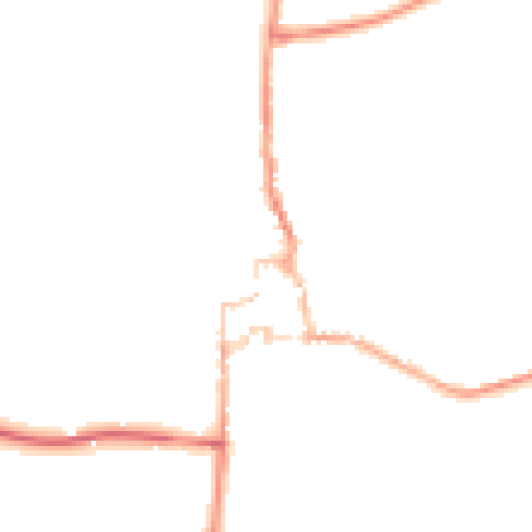 Night-time road noise heatmap for GU28 0AD