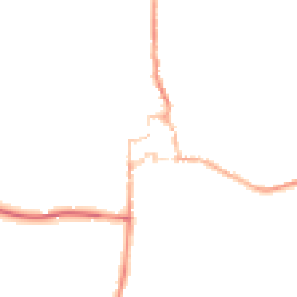 Night-time road noise heatmap for GU28 0AH