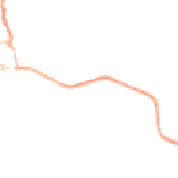 Night-time road noise heatmap for GU28 0BN