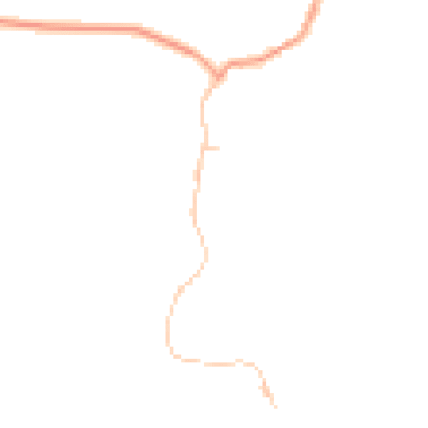 Daytime road noise heatmap for GU28 0FF