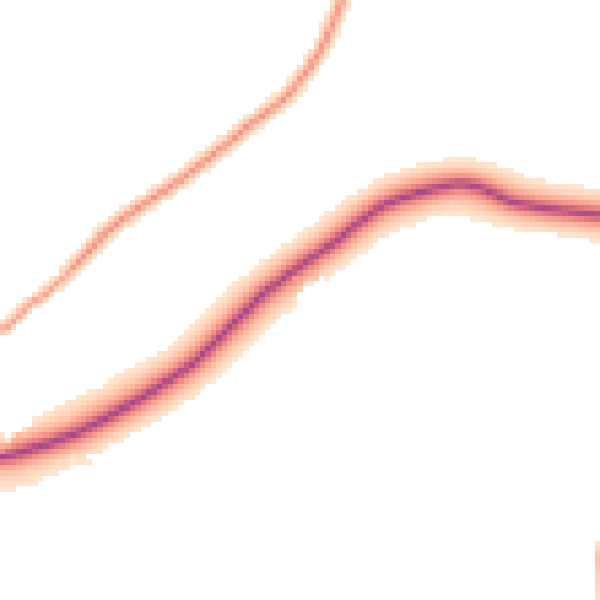 Daytime road noise heatmap for GU28 0HE