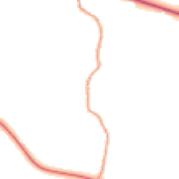 Daytime road noise heatmap for GU28 0HN