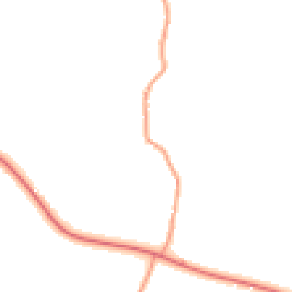 Daytime road noise heatmap for GU28 0HW