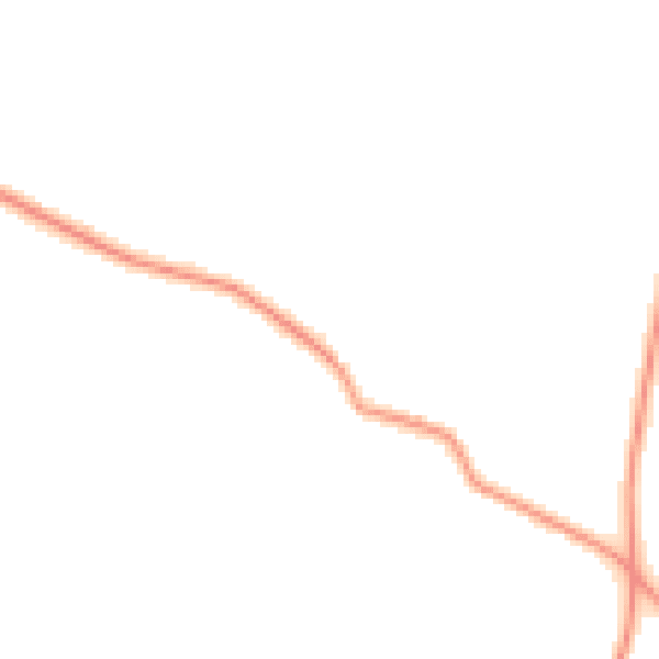 Daytime road noise heatmap for GU28 0JR