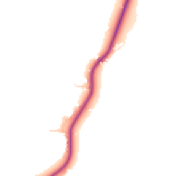 Daytime road noise heatmap for GU28 0JZ