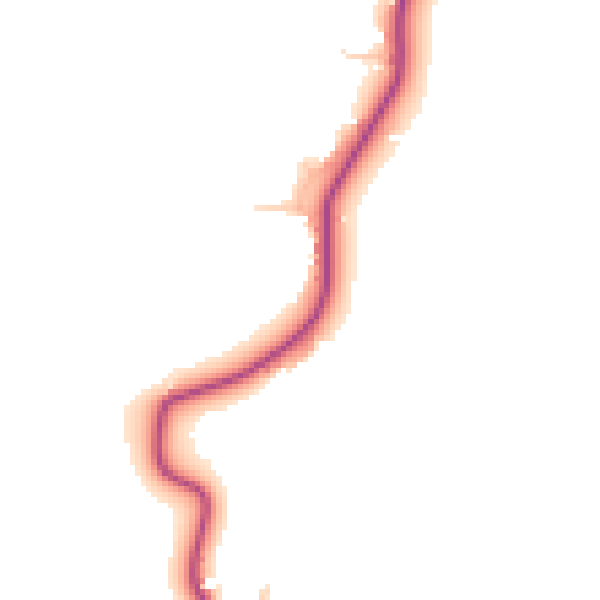 Daytime road noise heatmap for GU28 0LB