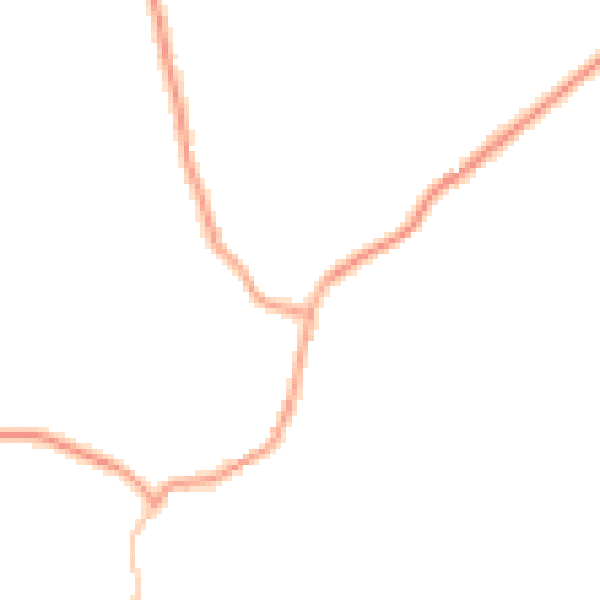 Daytime road noise heatmap for GU28 0PZ