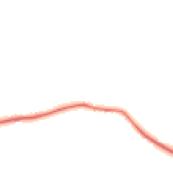 Night-time road noise heatmap for GU28 9AG